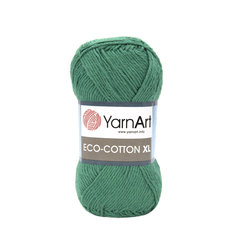 Пряжа YarnArt Eco Сotton XL 200г, 220м (хлопок, полиэстер) (767 зелёный), 5 мотков