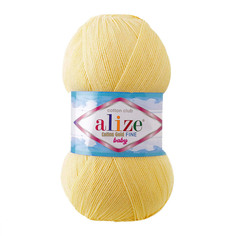 Пряжа ALIZE Cotton Gold Fine Baby 100гр, 470м (187 светлый лимон), 5 мотков