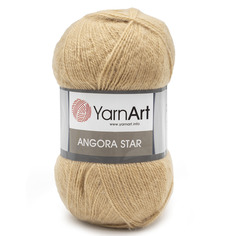 Пряжа YarnArt Angora Star 100г, 500м (511 светлая карамель), 5 мотков