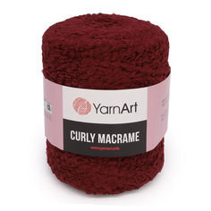 Пряжа YarnArt Curly Macrame 500г, 195м (781 бордо), 2 мотка