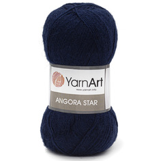 Пряжа YarnArt Angora Star 100г, 500м (тонкая шерсть, акрил) (583 индиго), 5 мотков