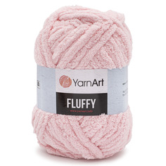 Пряжа YarnArt Fluffy 150г, 70м (100% микрополиэстер) (714 розовый), 3 мотка