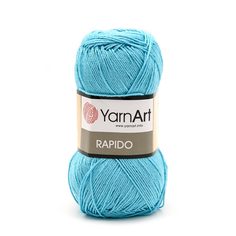 Пряжа YarnArt Rapido 100г, 350м (100% микрофибра акрил) (695 бирюза), 5 мотков