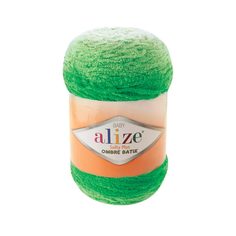 Пряжа Alize Softy Plus Ombre Batik 500г, 600м (7287 зелёный), 1 моток