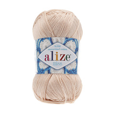 Пряжа ALIZE Miss 50г, 280м (100% мерсеризованный хлопок) (160 медовый), 5 мотков
