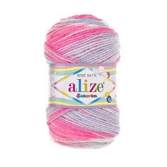 Пряжа ALIZE SEKERIM BATIK 100г, 320м (100% акрил) (7253 секционный), 5 мотков