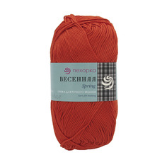Пряжа Пехорка Весенняя (100%мерсеризованный хлопок) (250-Рябина), 5 мотков