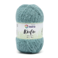 Пряжа Astra Premium Киви (Kiwi) 100г, 200м (100% нейлон) (01 голубой), 3 мотка