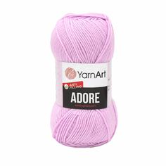 Пряжа YarnArt Adore 100г, 280м, эффект анти-пиллинга, (362 св-сиреневый), 5 мотков