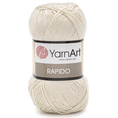 Пряжа YarnArt Rapido 100г, 350м (100% микрофибра акрил) (673 кремовый), 5 мотков