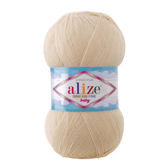 Пряжа ALIZE Cotton Gold Fine Baby 100гр, 470м (67 молочно-бежевый), 5 мотков