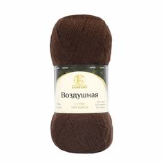 Пряжа Камтекс Воздушная 100г, 370м (меринос, шерсть, акрил) (063 шоколад), 5 мотков
