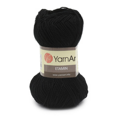 Пряжа YarnАrt Etamin 30г, 180м (100% акрил) (422 чёрный), 10 мотков