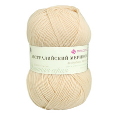 Пряжа Пехорка Австралийский меринос (442-Натуральный), 5 мотков
