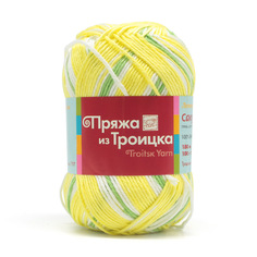 Пряжа из Троицка Сакура принт 100г, 180м (100% вискоза) (7231 принт), 5 мотков