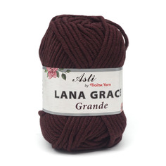 Пряжа из Троицка Lana Grace Grande 100г, 65м (1597 ежевика), 5 мотков