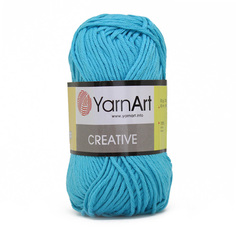 Пряжа YarnArt Creative 50г, 85м (100% хлопок) (247 бирюза), 5 мотков