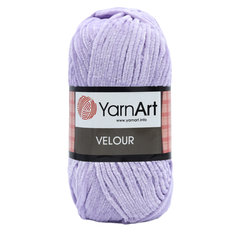 Пряжа YarnArt Velour 100г, 170м (100% микрополиэстер) (859 сиреневый), 5 мотков