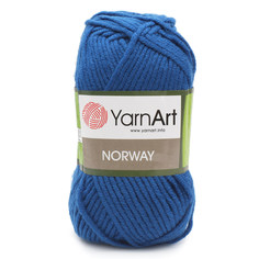Пряжа YarnArt Norway 100г, 105м (100% акрил) (209 синий), 5 мотков