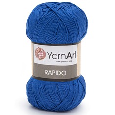Пряжа YarnArt Rapido 100г, 350м (100% микрофибра акрил) (681 синий), 5 мотков