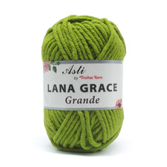 Пряжа из Троицка Lana Grace Grande 100г, 65м (1550 аспарагус), 5 мотков