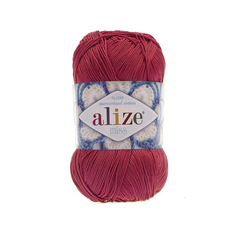 Пряжа ALIZE Miss 50г, 280м (мерсеризованный хлопок) (366 гранатовая роза), 5 мотков