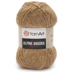Пряжа YarnArt Alpine Angora 150г, 150м (шерсть, акрил) (345 карамельный), 3 мотка