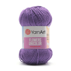 Пряжа YarnArt Flowers Unicolor 50г, 200м (748 лавандовый), 5 мотков