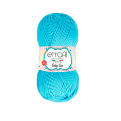 Пряжа Etrofil BABY CAN 100г, 250м (антипиллинговый акрил) (80052 бирюзовый), 5 мотков