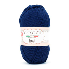 Пряжа Etrofil INCI 100г, 230м (акрил антипиллинг) (74026 тёмно-синий), 5 мотков