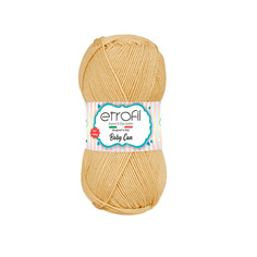 Пряжа Etrofil BABY CAN 100г, 250м (100% антипиллинговый акрил) (80007 бежевый), 5 мотков