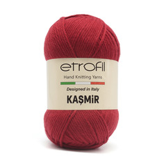 Пряжа Etrofil KASMİR 100г, 225м (100% микрокашемир ПА) (70034 красный), 5 мотков