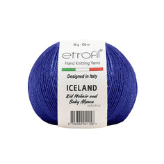 Пряжа Etrofil ICELAND 50г, 250м (70533 тёмно-синий), 10 мотков