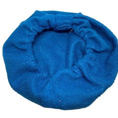 Полотенце-тюрбан из микрофибры для сушки волос, синий No Brand