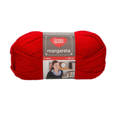 Пряжа Red Heart Margareta 50г, 257м (100% акрил) (00534 бордово-красный), 10 мотков