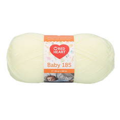 Пряжа Red Heart Baby 185 50г, 185м (100% акрил) (01002 кремовый), 10 мотков
