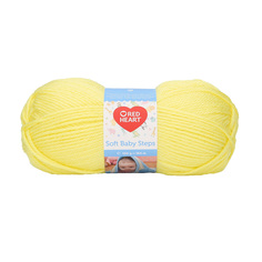 Пряжа Red Heart Soft Baby Steps 100г, 164м (100% акрил) (00002 светло-желтый), 10 мотков