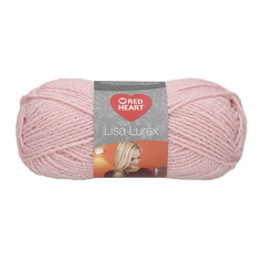 Пряжа Red Heart Lisa Lurex 50г, 133м (акрил, полиэстер) (00006 розовый), 10 мотков