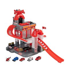 Игровой набор HTI Teamsterz Трехуровневая пожарная парковка с 5 машинками 1417106