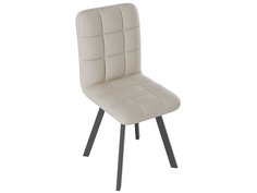 Стул ТриЯ Франк Паук Графит матовый / Бежевый кожзам Triya