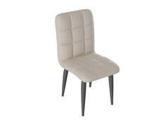 Стул ТриЯ Франк Конус Графит матовый / Бежевый кожзам Triya