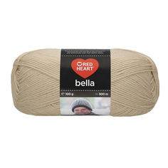 Пряжа Red Heart Bella 100г, 300м (100% акрил) (00827 песочный), 10 мотков