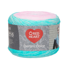 Пряжа Red Heart Denim color 150г, 340м (100% акрил) (00004 лилия), 3 мотка