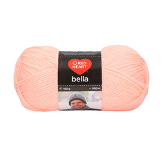 Пряжа Red Heart Bella 100г, 300м (100% акрил) (00824 лососевый), 10 мотков