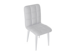Стул ТриЯ Франк Конус Белый матовый / Белый кожзам Triya
