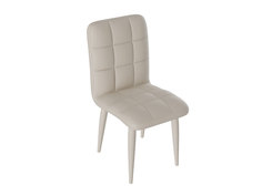 Стул ТриЯ Франк Конус Капучино матовый / Бежевый кожзам Triya