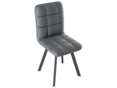 Стул ТриЯ Франк Паук Графит матовый / Серый кожзам Triya