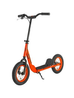 Самокат внедорожный Novatrack STAMP N2, ручной тормоз V-brake, оранжевый