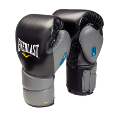 Боксерские перчатки Everlast Protex2 GEL черно-серые, 10 унций