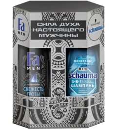 Набор средств для волос и тела мужской Schauma